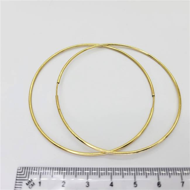 14k Gold Filled Hoops - Endless Hoop 65mm