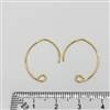 14k Gold Filled Earwire - V Shape Rounded