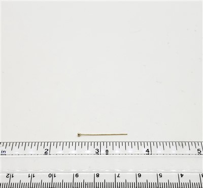 14k Gold Filled Ball Headpin - 22 Gauge 1 inch