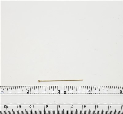 14k Gold Filled Ball Headpin - 22 Gauge 1.5 inch