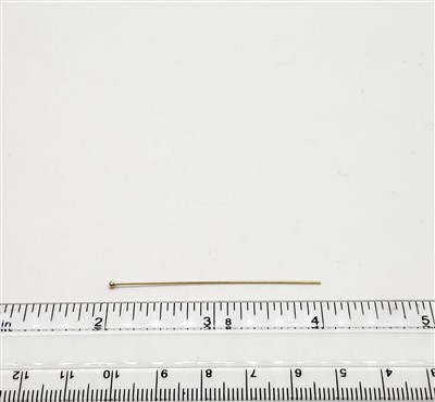 14k Gold Filled Ball Headpin - 22 Gauge 2 inch