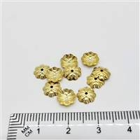 14k Gold Filled Bead Caps - Flower 7mm