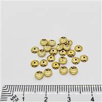 14k Gold Filled Bead Caps - Plain 4mm