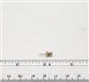 14k Gold Filled Earring Post - 4mm CZ