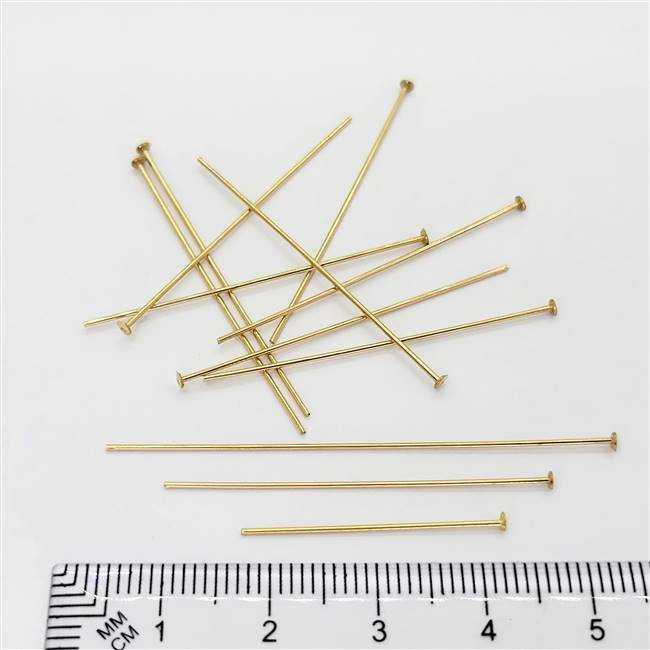 14k Gold FIlled Headpin - 22 Gauge 1 Inch