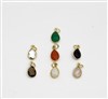 18k Gold over Silver Tear Drop Pendants 6x10mm