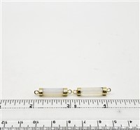 GP Faceted Tube Connector. Opalite