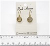 VS Bezel Earrings. 10mm Round. Rutilated Quartz