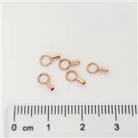 Rose Gold Filled End Cap - Crimp End. 1mm