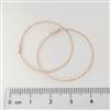 Rose Gold Filled Hoop - Beading 25mm. 1 Pair