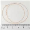 Rose Gold Filled Hoop - Beading 30mm. 1 Pair