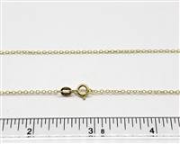 18k Gold over Sterling Silver Chain 1020A. 16 Inch