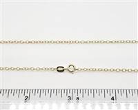 18k Gold over Sterling Silver Chain 1515. 16 Inch
