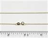 18k Gold over Sterling Silver Chain BALL1. 16 Inch