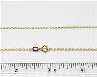 18k Gold over Sterling Silver Chain 1020A. 18 Inch