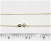 18k Gold over Sterling Silver Chain BALL1. 20 Inch