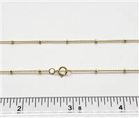 14k Gold Filled Satellite Chain M444. 16 Inch