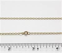 14k Gold Filled 1.9mm Cable Chain 1515. 18 Inch