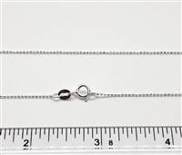 Sterling Silver Chain BALL1. 18 Inch