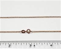Rose Gold Plate over Sterling Chain M441. 16 Inch
