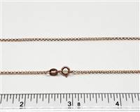 Rose Gold Plate over Sterling Chain M441. 20 Inch