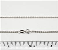 Sterling Silver Chain 1.8mm Ball. 20 Inch