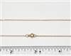 14k Gold Filled 1mm Flat Cable Chain 927F. 16 Inch