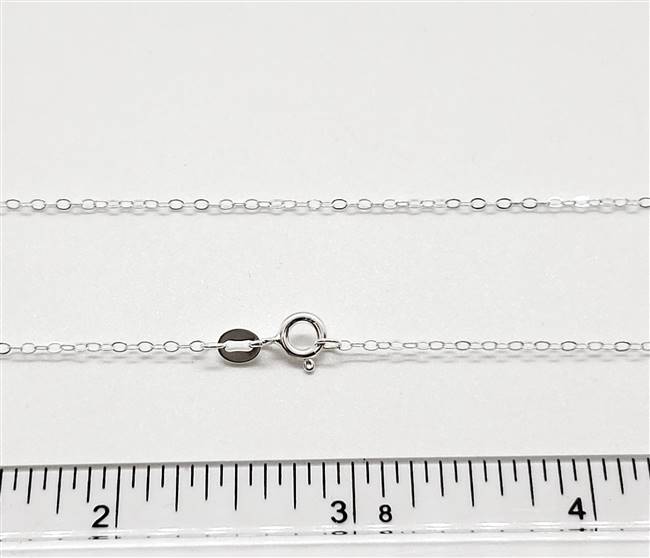 Sterling Silver Chain 1020F. 18 Inch