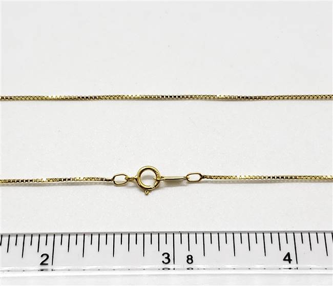 14k Gold Filled 0.8mm Box. 16 Inch