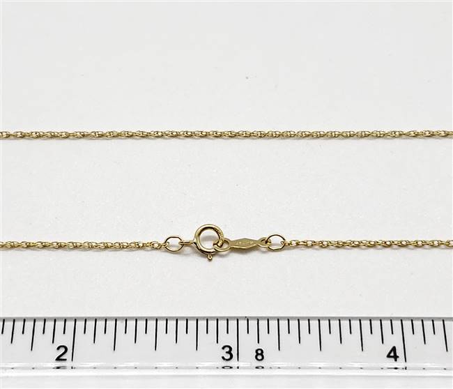 14k Gold Filled Chain 1.0mm Rope. 9R. 16 Inch