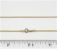 14k Gold Filled Chain 1.0mm Rope. 9R. 18 Inch