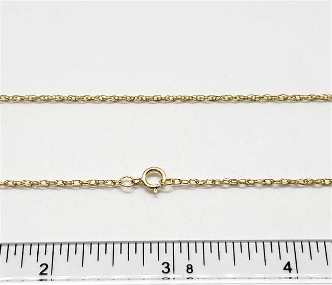 14k Gold Filled Chain 1.3mm Rope. 11R. 16 Inch