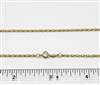 14k Gold Filled Chain 1.6mm Rope. 13R. 18 Inch