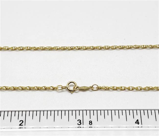 14k Gold Filled Chain 1.6mm Rope. 13R. 18 Inch