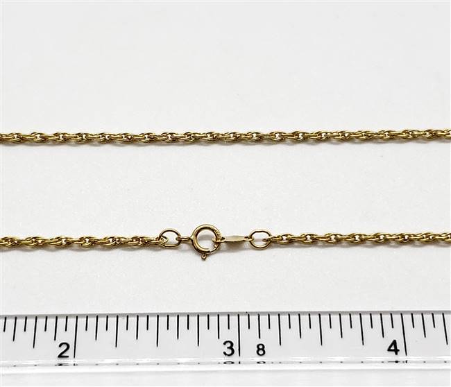 14k Gold Filled Chain 1.8mm Rope. 15R. 16 Inch