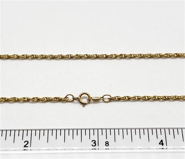 14k Gold Filled Chain 1.8mm Rope. 15R. 18 Inch