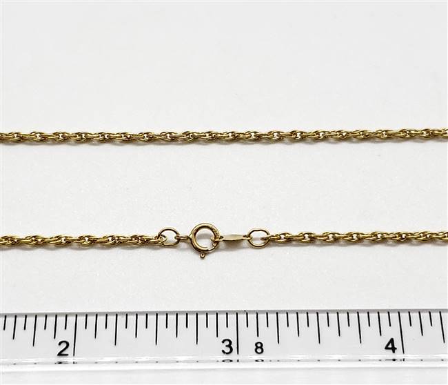 14k Gold Filled Chain 1.8mm Rope. 15R. 24 Inch