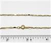 14k Gold Filled Chain 1.3mm Dapped Bar. 16 Inch
