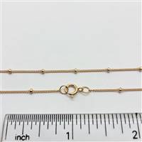 Rose Gold Filled Satellite Chain. 16 Inch