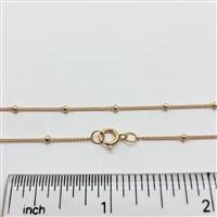 Rose Gold Filled Satellite Chain. 18 Inch