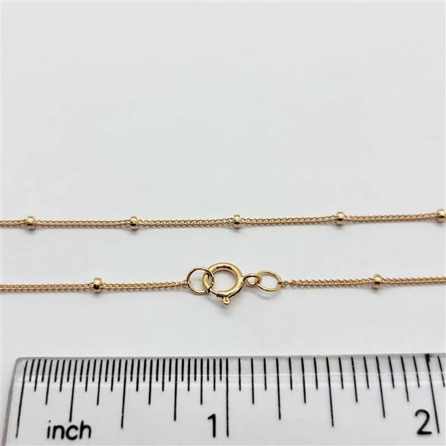 Rose Gold Filled Satellite Chain. 20 Inch