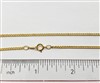 14k Gold Filled 2mm Curb Necklace. 16 Inch