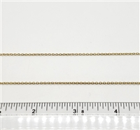 14k Gold Filled Chain - Knurled Cable Chain 1.4mm x 1.8mm