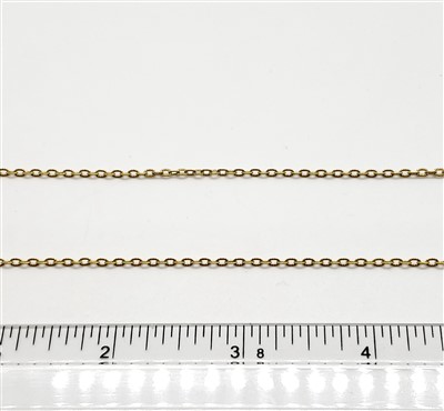 14k Gold Filled Chain - Knurled Cable Chain 1.8mm 2.6mm