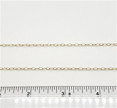 14k Gold Filled Chain - Diamond Shaped Cable Chain 2mm x 3.6mm