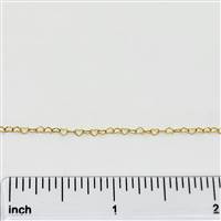 14k Gold Filled Chain - Heart Cable Chain 2mm