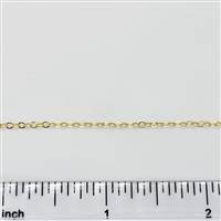 14k Gold Filled Chain - Cable Chain 1.5mm Flat