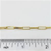 14k Gold Filled Chain - Elongated Box 3mm x 13mm