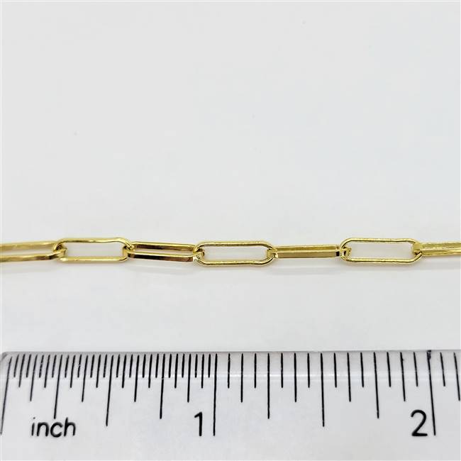 14k Gold Filled Chain - Elongated Box 3mm x 13mm