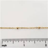 14k Gold Filled Chain - Satellite Cable Chain 1.8mm Flat